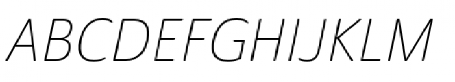 Ainslie Sans Condensed Light Italic Font UPPERCASE