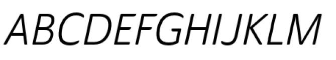 Ainslie Sans Condensed Regular Italic Font UPPERCASE