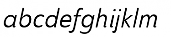 Ainslie Sans Condensed Regular Italic Font LOWERCASE