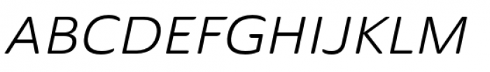 Ainslie Sans Extended Regular Italic Font UPPERCASE