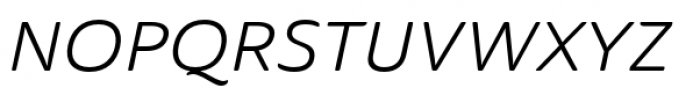 Ainslie Sans Extended Regular Italic Font UPPERCASE