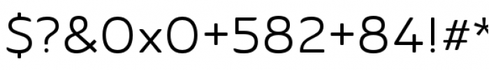 Ainslie Sans Extended Regular Font OTHER CHARS