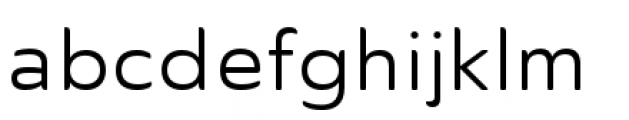 Ainslie Sans Extended Regular Font LOWERCASE