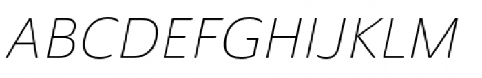 Ainslie Sans Normal Light Italic Font UPPERCASE