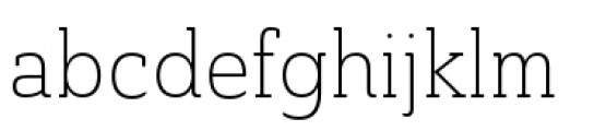 Ainslie Slab Condensed Light Font LOWERCASE