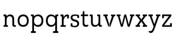 Ainslie Slab Condensed Regular Font LOWERCASE