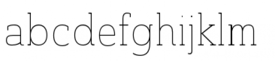 Ainslie Slab Condensed Thin Font LOWERCASE
