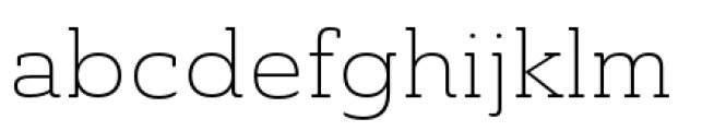 Ainslie Slab Extended Light Font LOWERCASE