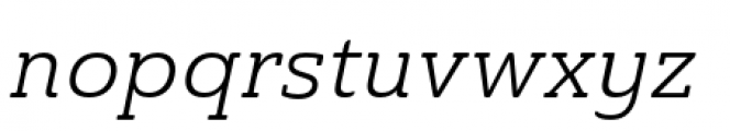 Ainslie Slab Normal Book Italic Font LOWERCASE