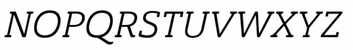 Ainslie Slab Normal Regular Italic Font UPPERCASE