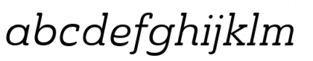 Ainslie Slab Normal Regular Italic Font LOWERCASE