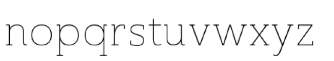 Ainslie Slab Normal Thin Font LOWERCASE