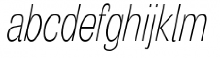 Air Compressed Thin Oblique Font LOWERCASE