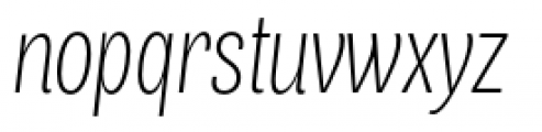 Air Compressed Ultra Light Italic Font LOWERCASE