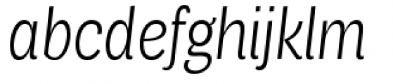 Air Condensed Light Italic Font LOWERCASE