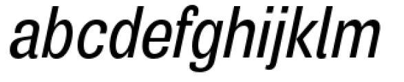 Air Condensed Medium Oblique Font LOWERCASE