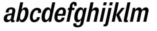 Air Condensed Semibold Oblique Font LOWERCASE