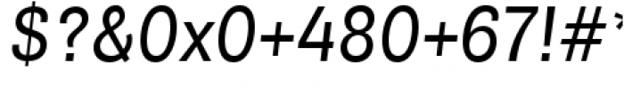 Air Medium Italic Font OTHER CHARS