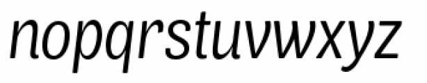 Air Soft Condensed Regular Italic Font LOWERCASE