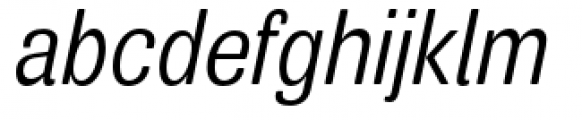Air Soft Condensed Regular Oblique Font LOWERCASE