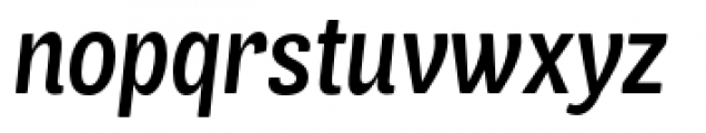 Air Soft Condensed Semibold Italic Font LOWERCASE