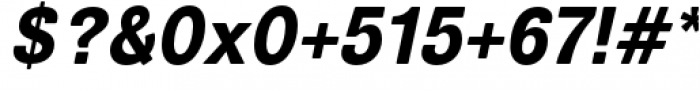 Air Soft Heavy Oblique Font OTHER CHARS