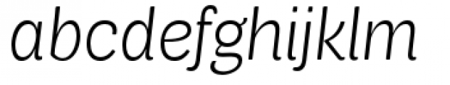Air Soft Light Italic Font LOWERCASE