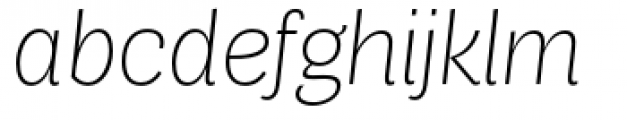 Air Ultra Light Italic Font LOWERCASE