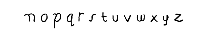 AI kelso HW  is handwriting Font LOWERCASE