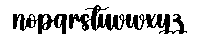 Aiguille Font LOWERCASE