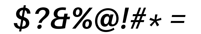 Aileron SemiBold Italic Font OTHER CHARS