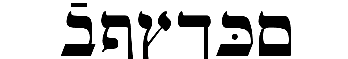 Ain Yiddishe Font Traditional Font UPPERCASE
