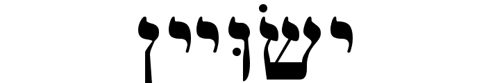 Ain Yiddishe Font Traditional Font UPPERCASE