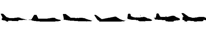 Air Force II Solid Font UPPERCASE