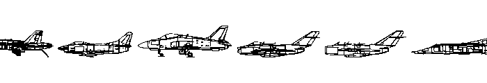 Air Force II Font OTHER CHARS