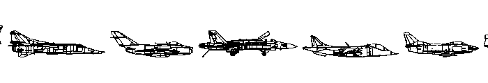 Air Force II Font OTHER CHARS