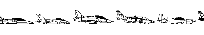 Air Force II Font UPPERCASE