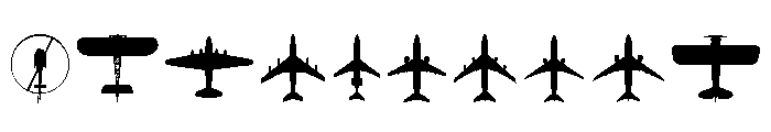 Aircraft Identification Font OTHER CHARS