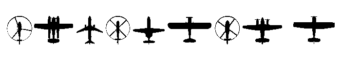 Aircraft Identification Font OTHER CHARS