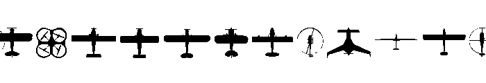 Aircraft Identification Font LOWERCASE