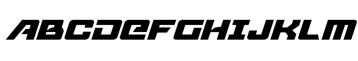 Aircruiser Light Italic Font UPPERCASE