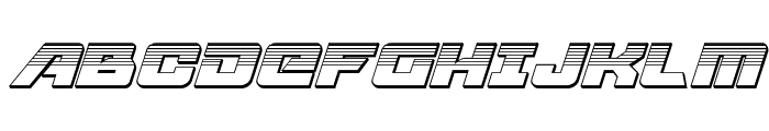 Aircruiser Platinum Italic Font UPPERCASE