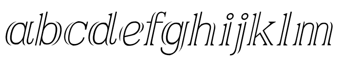 Airium Italic PERSONAL USE ONLY Regular Font LOWERCASE