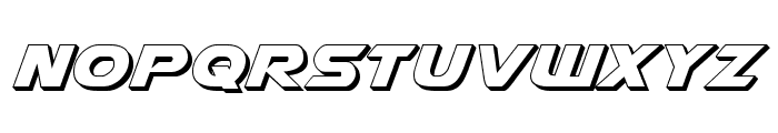 Airstrike Bold 3D Font LOWERCASE