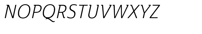 Ainslie Condensed Book Italic Font UPPERCASE