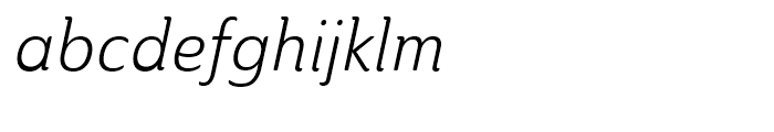 Ainslie Condensed Book Italic Font LOWERCASE