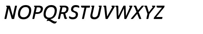 Ainslie Condensed Demi Italic Font UPPERCASE