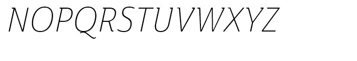 Ainslie Condensed Light Italic Font UPPERCASE