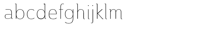 Ainslie Condensed Thin Font LOWERCASE