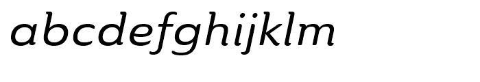 Ainslie Extended Medium Italic Font LOWERCASE